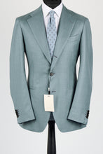 Load image into Gallery viewer, New Suitsupply Havana Teal Pure Wool Super 130s 3 Roll 2 Suit - Size 36R and 44R