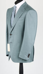 New Suitsupply Havana Teal Pure Wool Super 130s 3 Roll 2 Suit - Size 36R and 44R