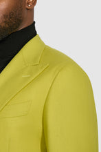 Load image into Gallery viewer, New Suitsupply Havana Yellow Wool and Cashmere DB Suit - Size 36R, 38S, 38R, 40S, 40R, 40L, 42S, 42R, 44S, 44R, 44L, 46R, 46L