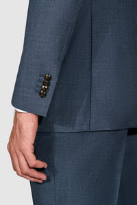 New Suitsupply Havana Mid Blue Pure Wool Suit - Size 36R, 38S, 38R, 40S, 40R, 42S, 42R, 42L, 44R