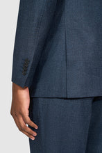 Load image into Gallery viewer, New SUITREVIEW Elmhurst Midnight Blue Speckle Pure Wool Super 130s Suit - Size 38S, 40S, 40R, 42R