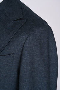 New SUITREVIEW Elmhurst Midnight Blue Speckle Pure Wool Super 130s Suit - Size 38S, 40S, 40R, 42R