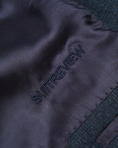 New SUITREVIEW Elmhurst Midnight Blue Speckle Pure Wool Super 130s Suit - Size 38S, 40S, 40R, 42R