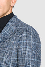 Load image into Gallery viewer, New SUITREVIEW Elmhurst Blue Glencheck Wool and Alpaca Ferla Suit - 38L and 42R (Other Sizes Special Order)