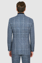 Load image into Gallery viewer, New SUITREVIEW Elmhurst Blue Glencheck Wool and Alpaca Ferla Suit - 38L and 42R (Other Sizes Special Order)