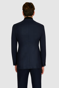 New SUITREVIEW Elmhurst Midnight Stripe Pure Wool Flannel Unlined Suit - All Sizes Special Order