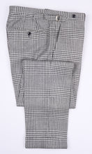 Load image into Gallery viewer, New SUITREVIEW Elmhurst Off White Storm Gray Check Wool and Silk Suit - Size 44R (Other Sizes Special Order)