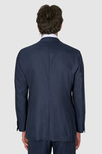 Load image into Gallery viewer, New SUITREVIEW Elmhurst Prussian Blue Pure Wool Traveller Peak Lapel Suit -  Size 36S