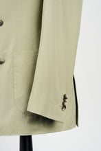 Load image into Gallery viewer, New SUITREVIEW Elmhurst Pebble Green Pure Cotton DB Suit - Size 38R