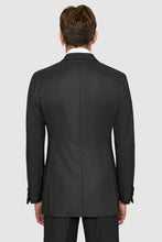 Load image into Gallery viewer, New SUITREVIEW Elmhurst Black Light Flannel DB Tuxedo - Size 38L (Other Sizes Special Order)