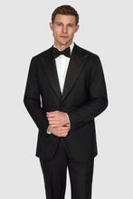 Load image into Gallery viewer, New SUITREVIEW Elmhurst Black Light Flannel Wide Peak Tuxedo - Size 40R, 40L, 42R, 44R  (Other Sizes Special Order)