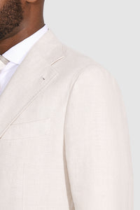 New SUITREVIEW Elmhurst Sand Pure Linen Half Lined Suit - Size 40R and 44R (FINAL SALE)