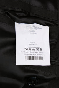 New SUITREVIEW Elmhurst Black Pure Linen DB Suit - Size 36R, 40S and 42S (Other Sizes Special Order)