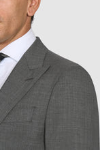 Load image into Gallery viewer, New SUITREVIEW Mid Gray Pure Wool Super 150s All Season Luxury Suit - Size 38L (Other Sizes Special Order)