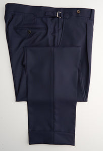 New SUITREVIEW Elmhurst Navy Pure Wool Super 150s Doppio Impuntura Luxury Suit - All Sizes Made To Order!