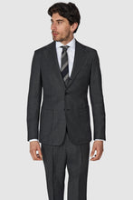 Load image into Gallery viewer, New SUITREVIEW Elmhurst Anthracite Gray Pure Wool All Season 3 Roll 2 Suit - Size 42R (Other Sizes Made To Order)