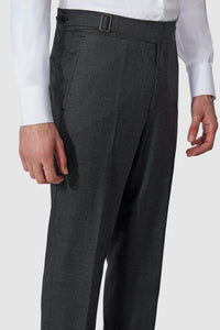 New SUITREVIEW Elmhurst Anthracite Gray Pure Wool All Season 3 Roll 2 Suit - Size 42R (Other Sizes Made To Order)