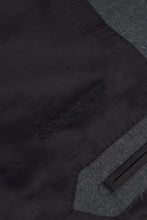 Load image into Gallery viewer, New SUITREVIEW Elmhurst Anthracite Gray Pure Wool All Season 3 Roll 2 Suit - Size 42R (Other Sizes Made To Order)