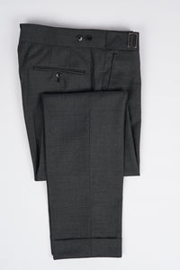 New SUITREVIEW Elmhurst Anthracite Gray Pure Wool All Season 3 Roll 2 Suit - Size 42R (Other Sizes Made To Order)