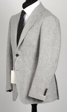 Load image into Gallery viewer, New Suitsupply Havana Light Gray Circular Wool Flannel Suit - Size 42R (Soho Pants)