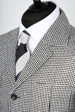 Load image into Gallery viewer, New Suitsupply Sahara Black Houndstooth Pure Linen Safari Jacket - Size 40R and 48R